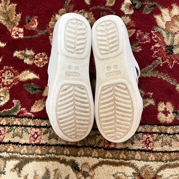 Crocs Monterey Strappy wedge slide sandals, in white, size 8 - Picture 3 of 3